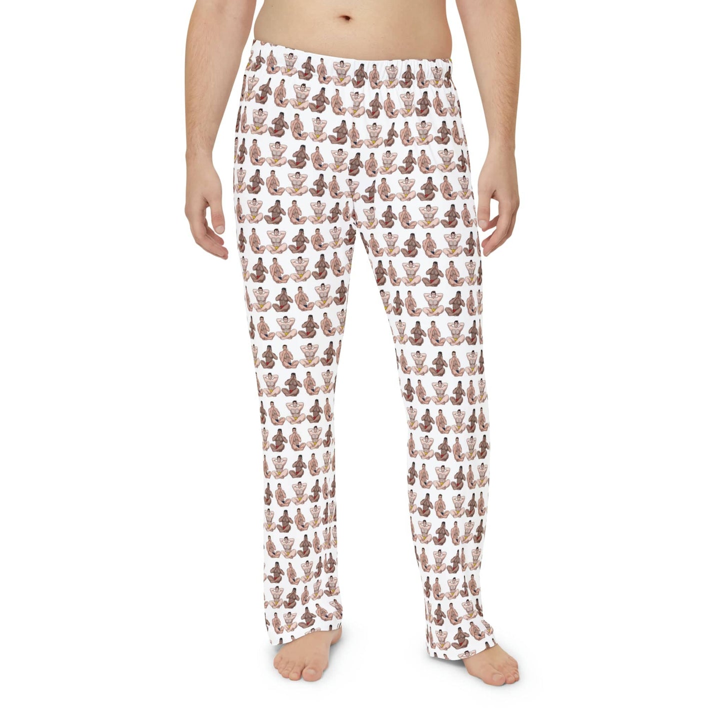All Over Prints Men's Hear No, See No, Speak No EVIL Pajama Pants INVI-Expressionwear