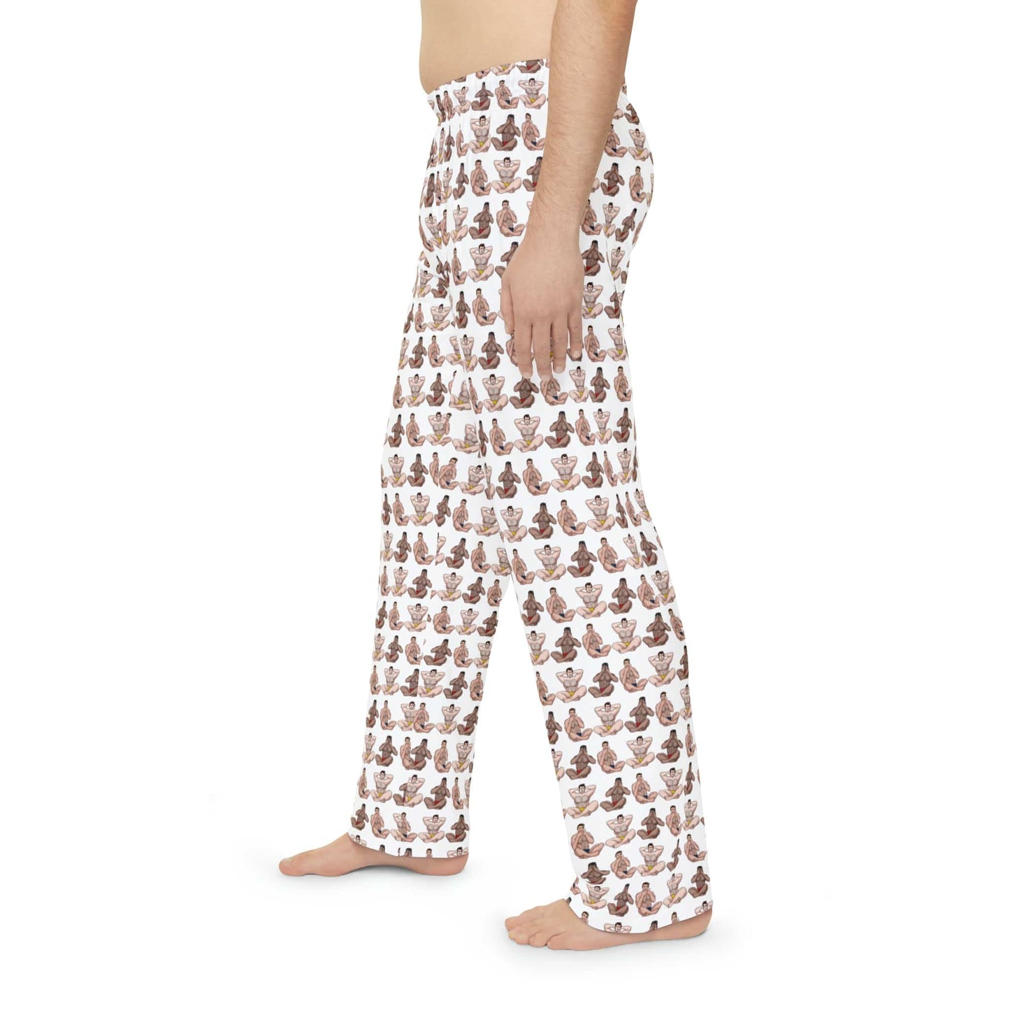 All Over Prints Men's Hear No, See No, Speak No EVIL Pajama Pants INVI-Expressionwear