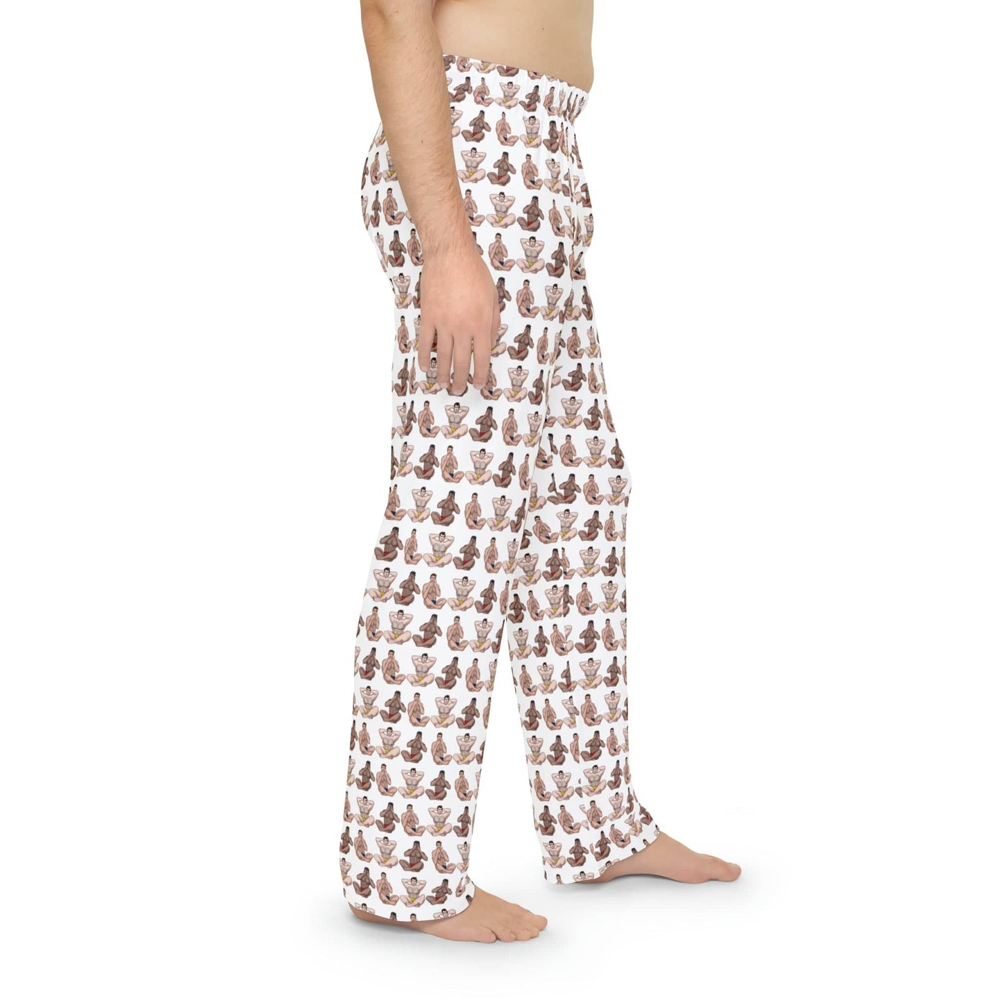 All Over Prints Men's Hear No, See No, Speak No EVIL Pajama Pants INVI-Expressionwear