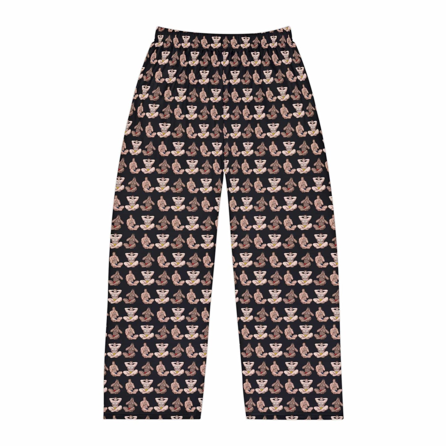 All Over Prints XS Hear No, See No, Speak No EVIL Men's Pajama Pant Bottoms - Black INVI-Expressionwear