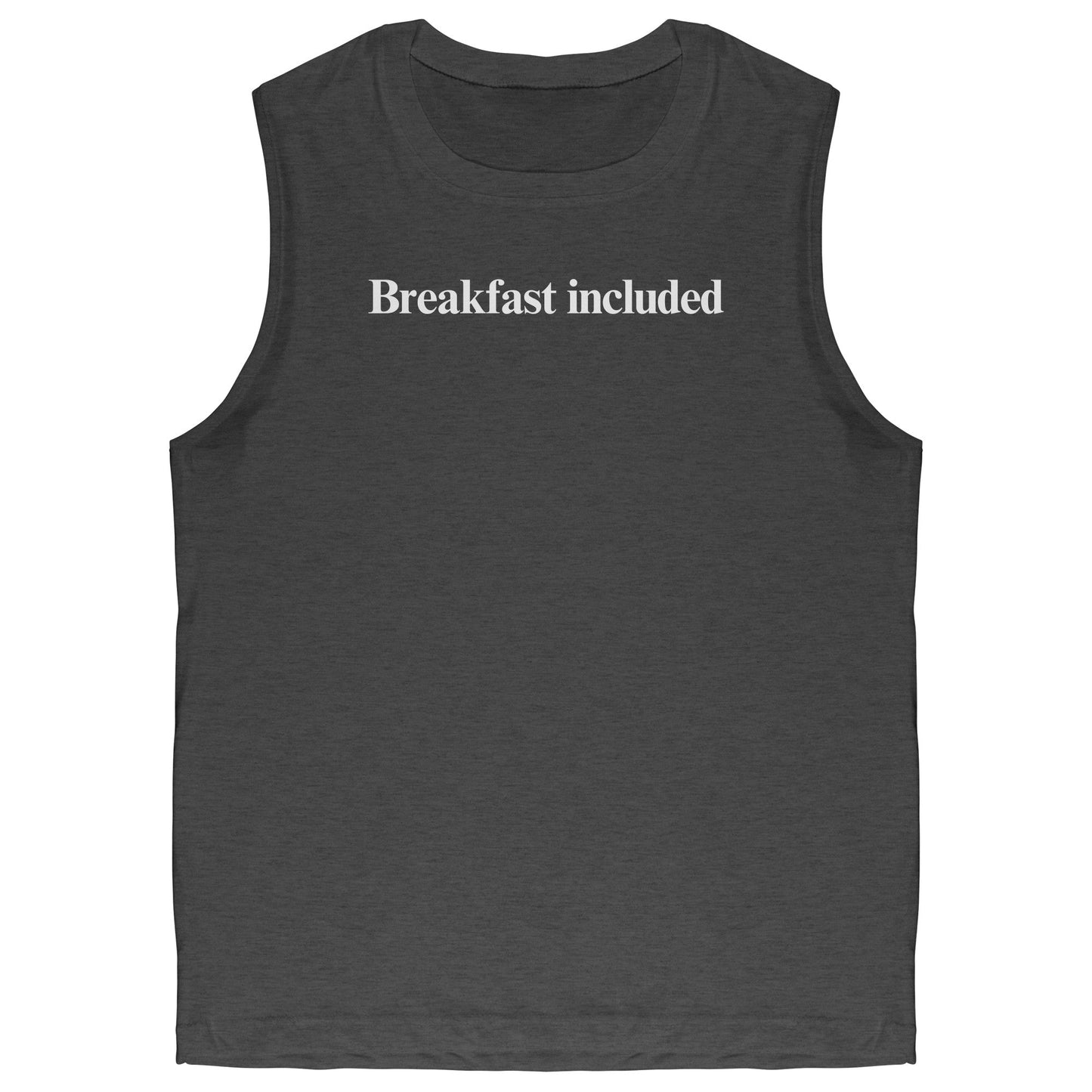 Apparel Dark Grey Heather / S Breakfast included Men’s Muscle T-shirt INVI-Expressionwear