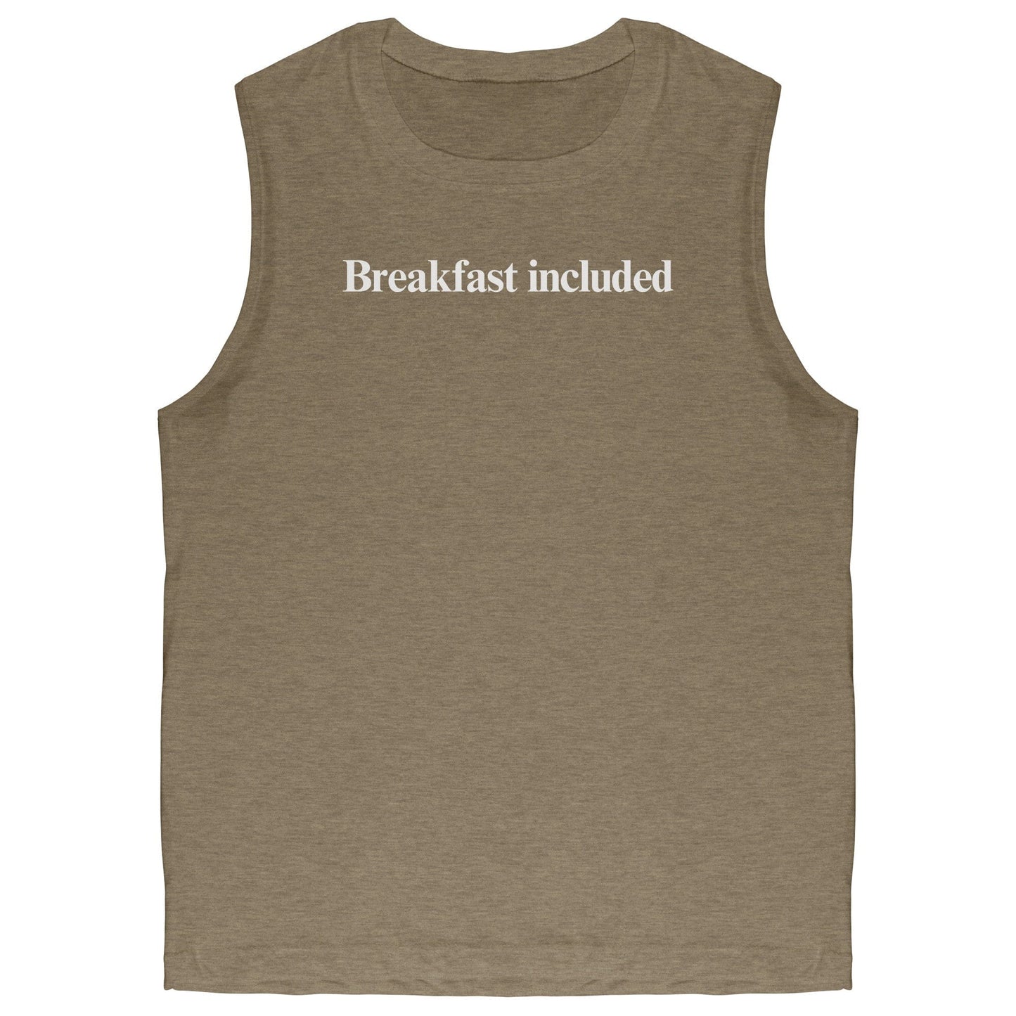 Apparel Heather Olive / S Breakfast included Men’s Muscle T-shirt INVI-Expressionwear