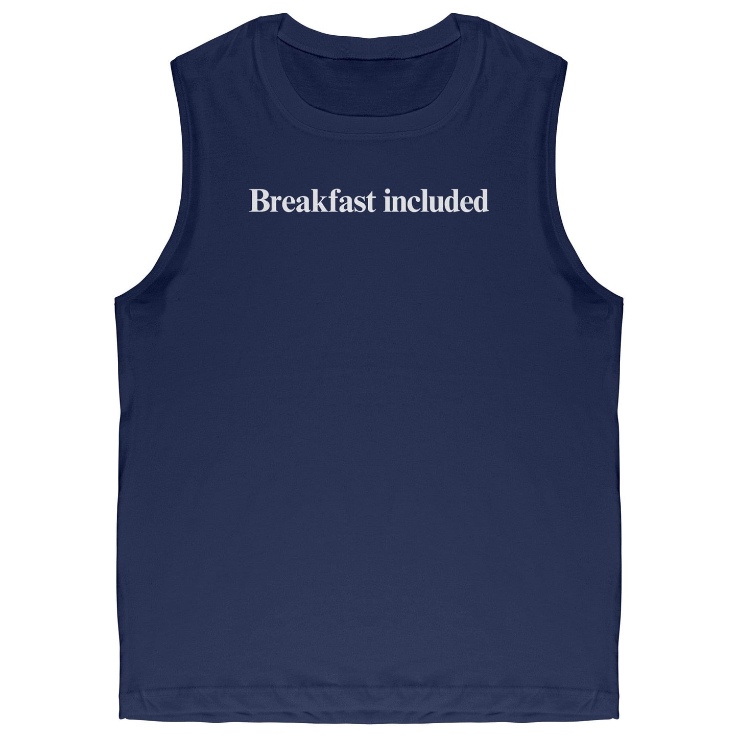 Apparel Navy / S Breakfast included Men’s Muscle T-shirt INVI-Expressionwear