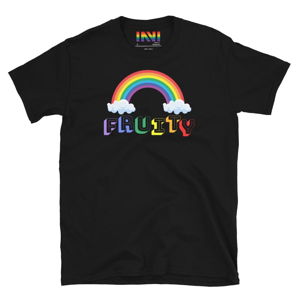 Black / S Fruity Cotton T-Shirt INVI-Expressionwear