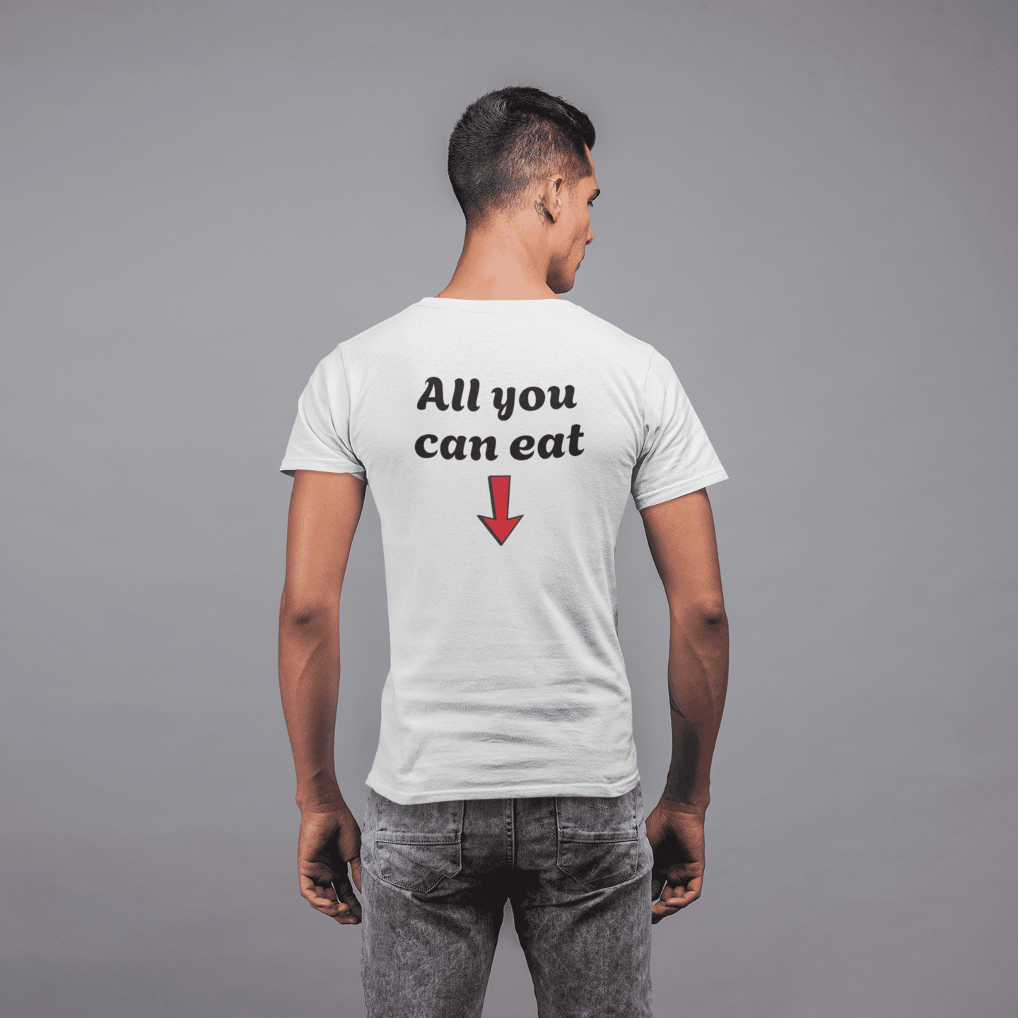 Shirts White / S All you can eat T-shirt INVI-Expressionwear All you can eat T-shirt