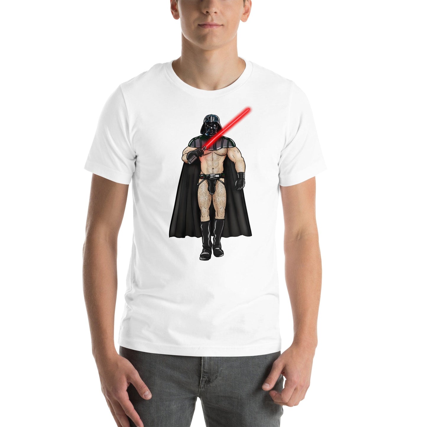 T-Shirt White / XS Muscle Daddy Darth Vader Inspired T-shirt INVI-Expressionwear Muscle Daddy Darth Vader Inspired T-shirt