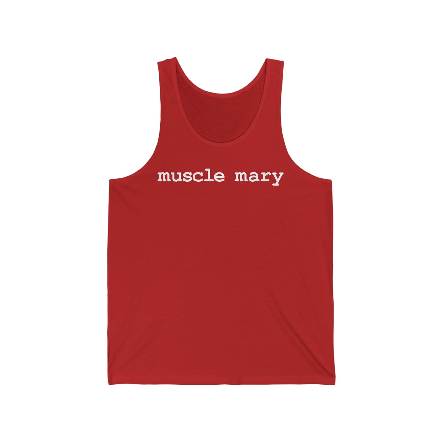 Tank Top XS / Red Muscle Mary  Tank INVI-Expressionwear