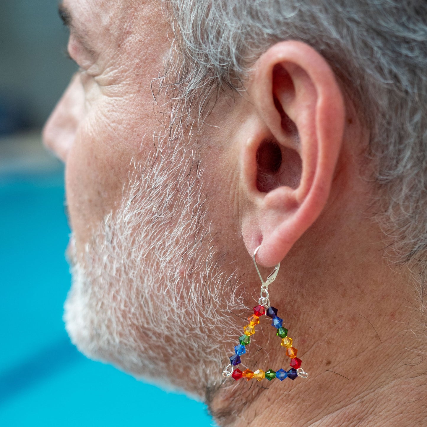 6.5" Holy Trinity Triangle Earrings INVI-Expressionwear