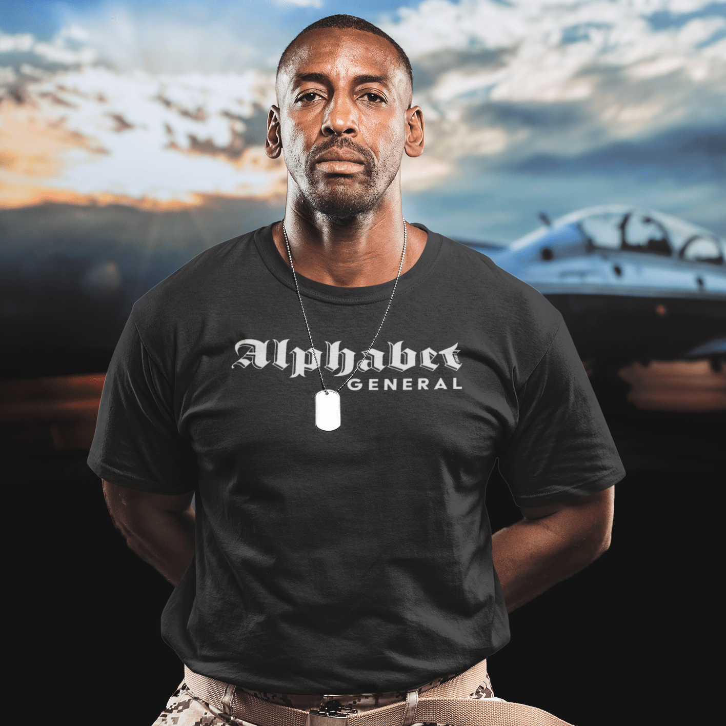 Apparel GENERAL - Alphabet Mafia / Black / XS Alphabet Military Ranks T-shirts INVI-Expressionwear