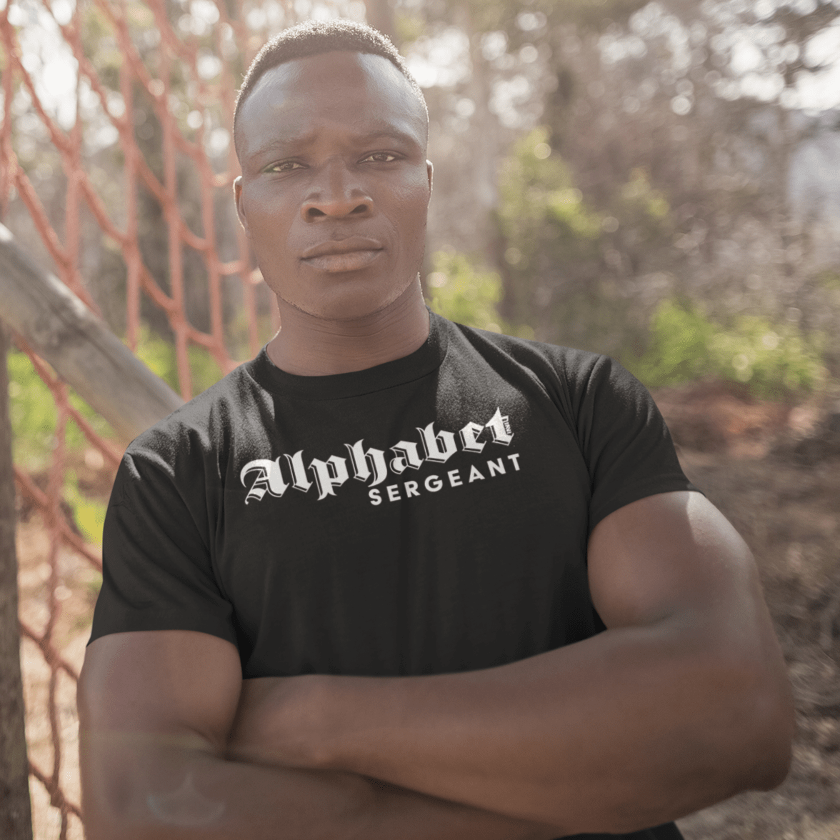 Apparel SERGEANT - Alphabet Mafia / Black / XS Alphabet Military Ranks T-shirts INVI-Expressionwear