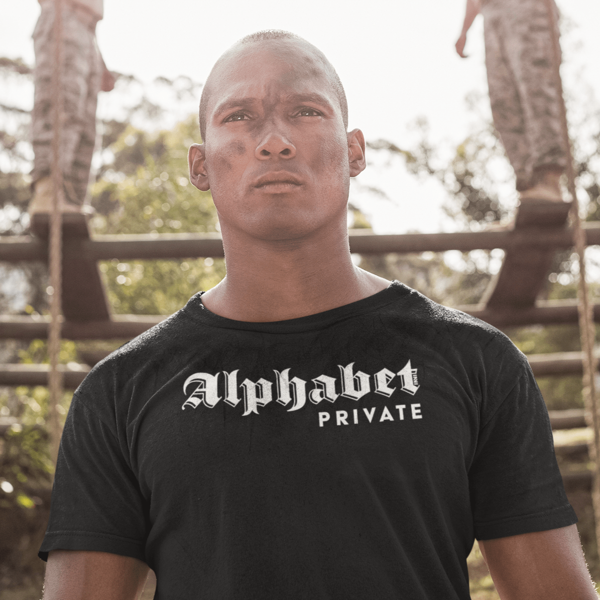 Apparel PRIVATE - Alphabet Mafia / Black / XS Alphabet Military Ranks T-shirts INVI-Expressionwear