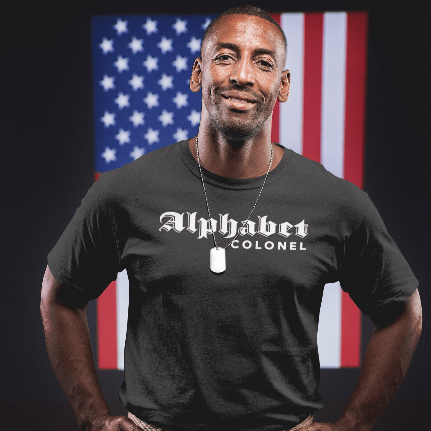 Apparel COLONEL - Alphabet Mafia / Black / XS Alphabet Military Ranks T-shirts INVI-Expressionwear