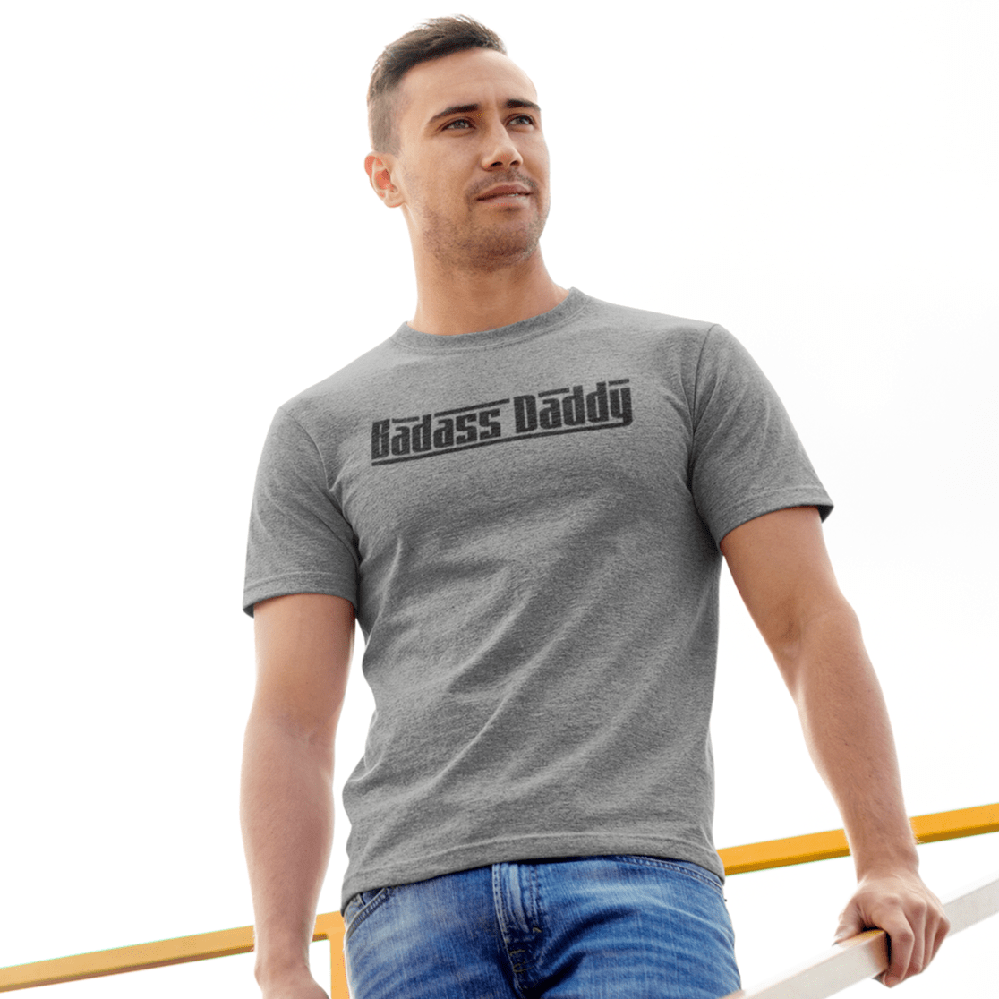 Apparel Athletic Heather / XS Badass Daddy T-Shirt INVI-Expressionwear