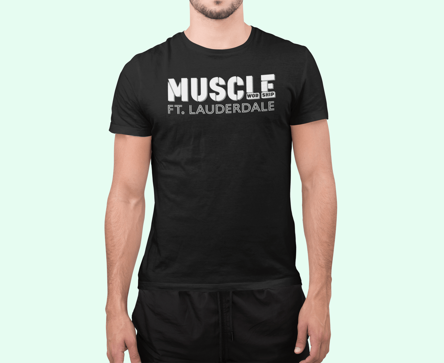 Apparel Ft. Lauderdale T-Shirt / Black / XS Muscle Worship T-shirt INVI-Expressionwear