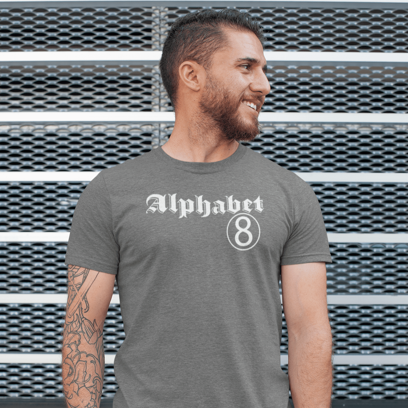 Apparel General 25+ years / Dark Grey Heather / S Alphabet Mafia T-shirt - Ranks INVI-Expressionwear