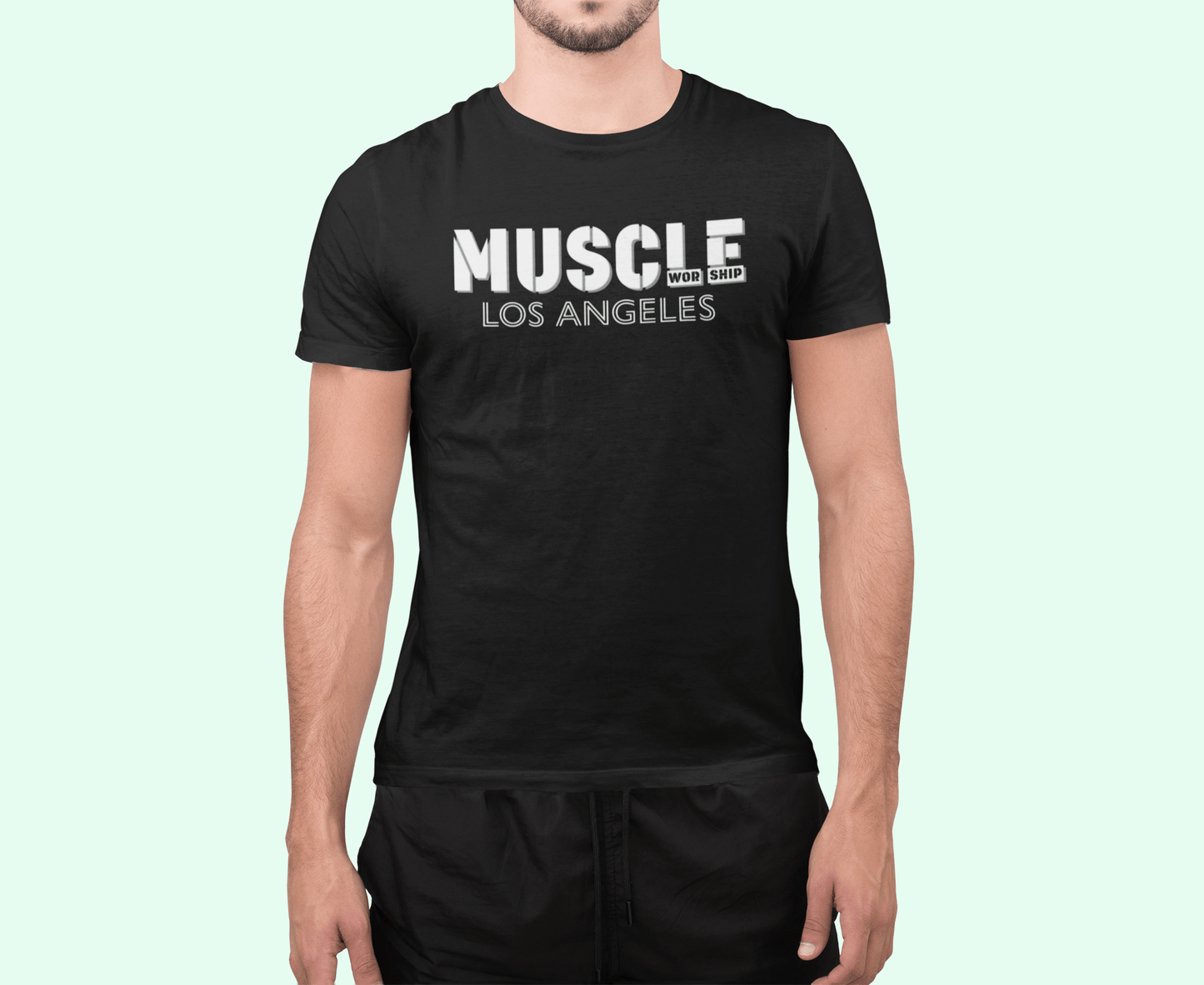Apparel Los Angeles T-Shirt / Black / XS Muscle Worship T-shirt INVI-Expressionwear