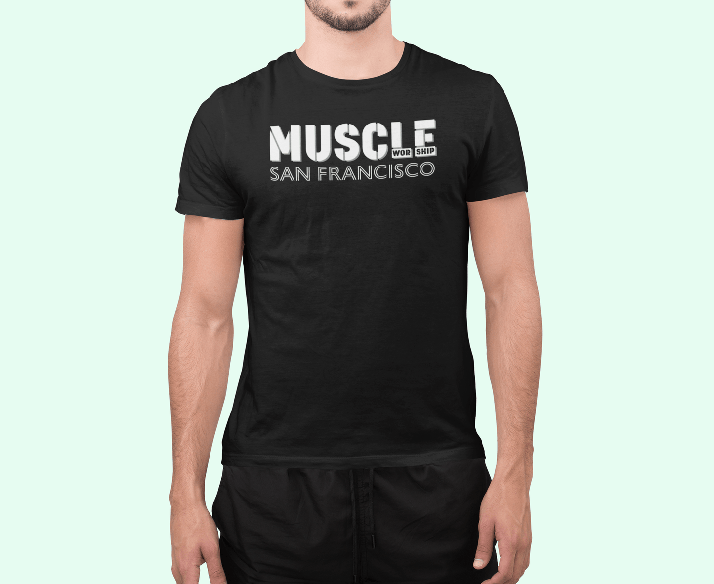 Apparel San Francisco T-Shirt / Black / XS Muscle Worship T-shirt INVI-Expressionwear