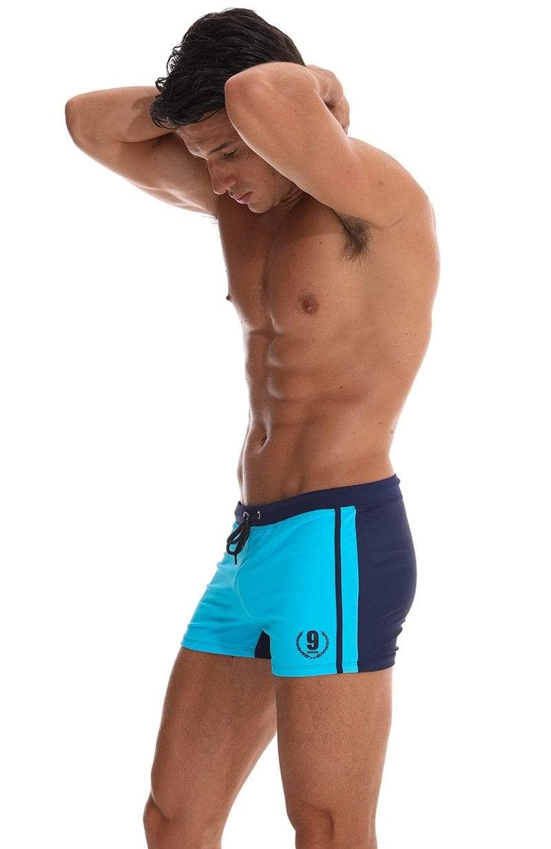 Blue Racing Trunks Swimsuit INVI-Expressionwear