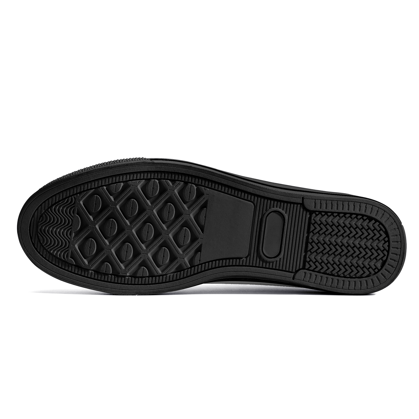 canvas shoes Copper Map High-Top Canvas Shoes - Black INVI-Expressionwear