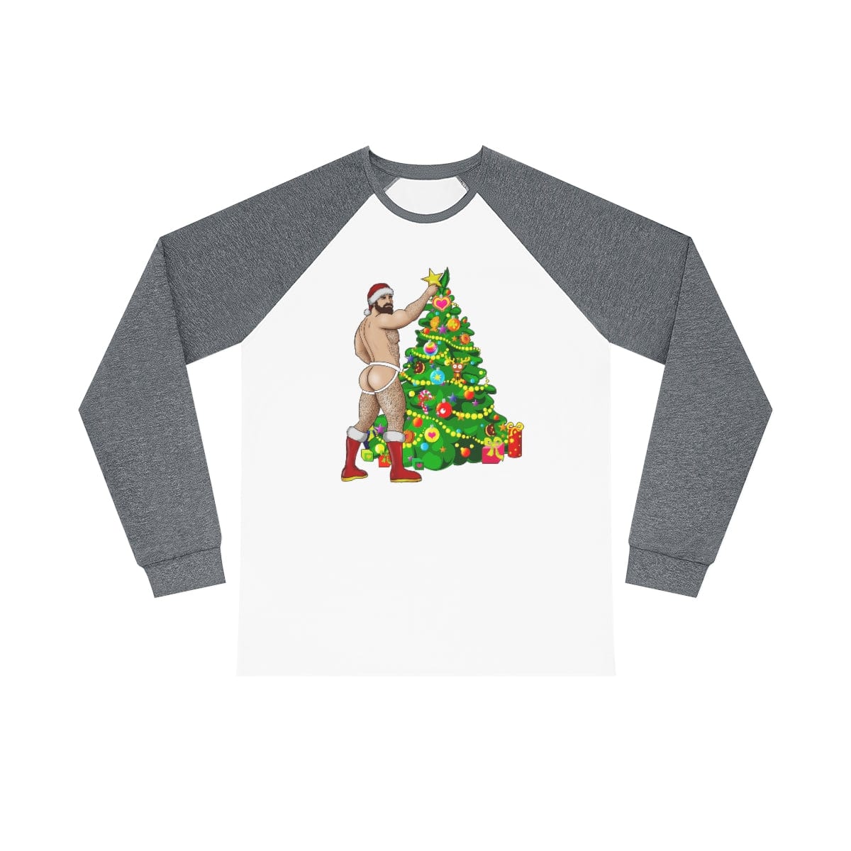 Clothing Set Grey/White / S Copy of Man Hunk Christmas Pajama Set INVI-Expressionwear