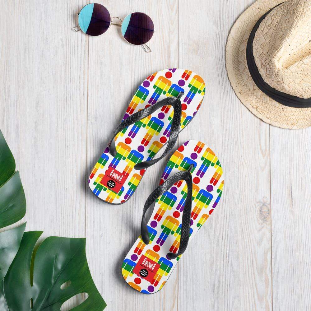 Couples Rainbow Flip-Flops INVI-Expressionwear