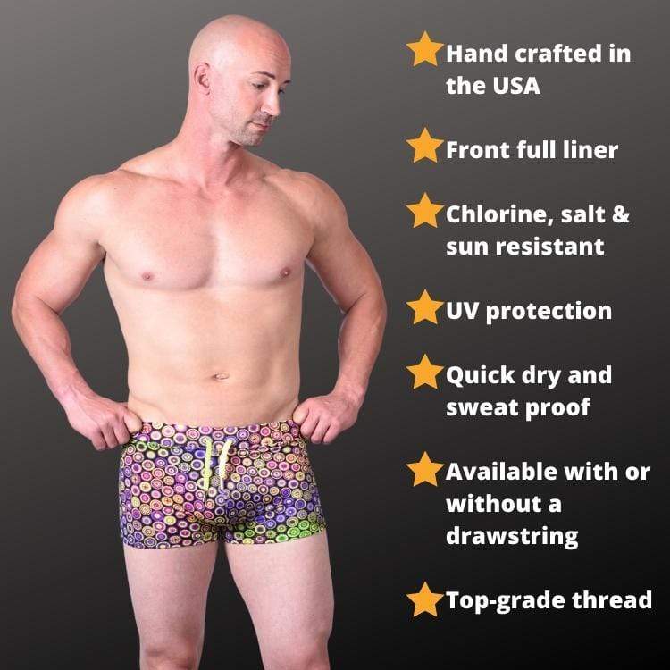Disco Balls Trunks Swimsuit INVI-Expressionwear