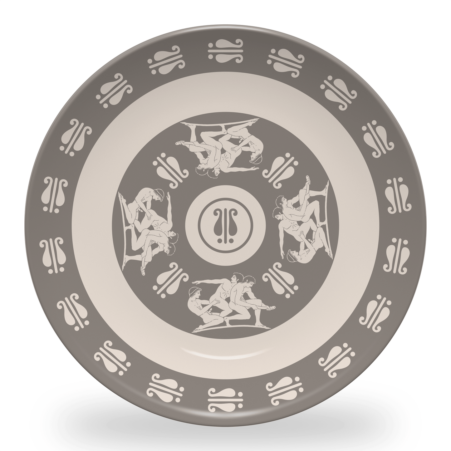 Home Decor Plates - 6 Place Setting / All Threesome Pattern Birdcage Inspired Greek Boy Dinnerware - Plate Sets INVI-Expressionwear