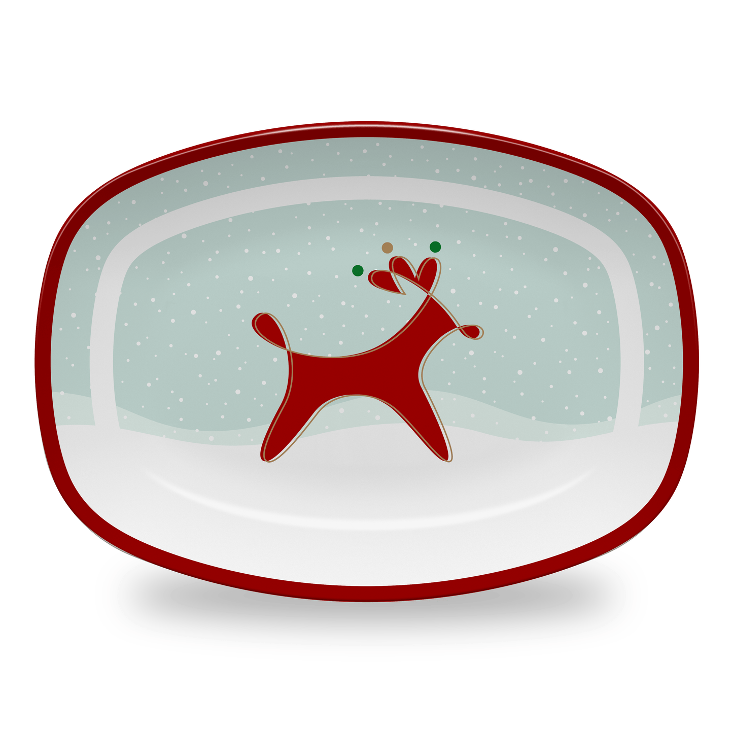 Home Decor Platter / Reindeer Reindeer Dinnerware INVI-Expressionwear
