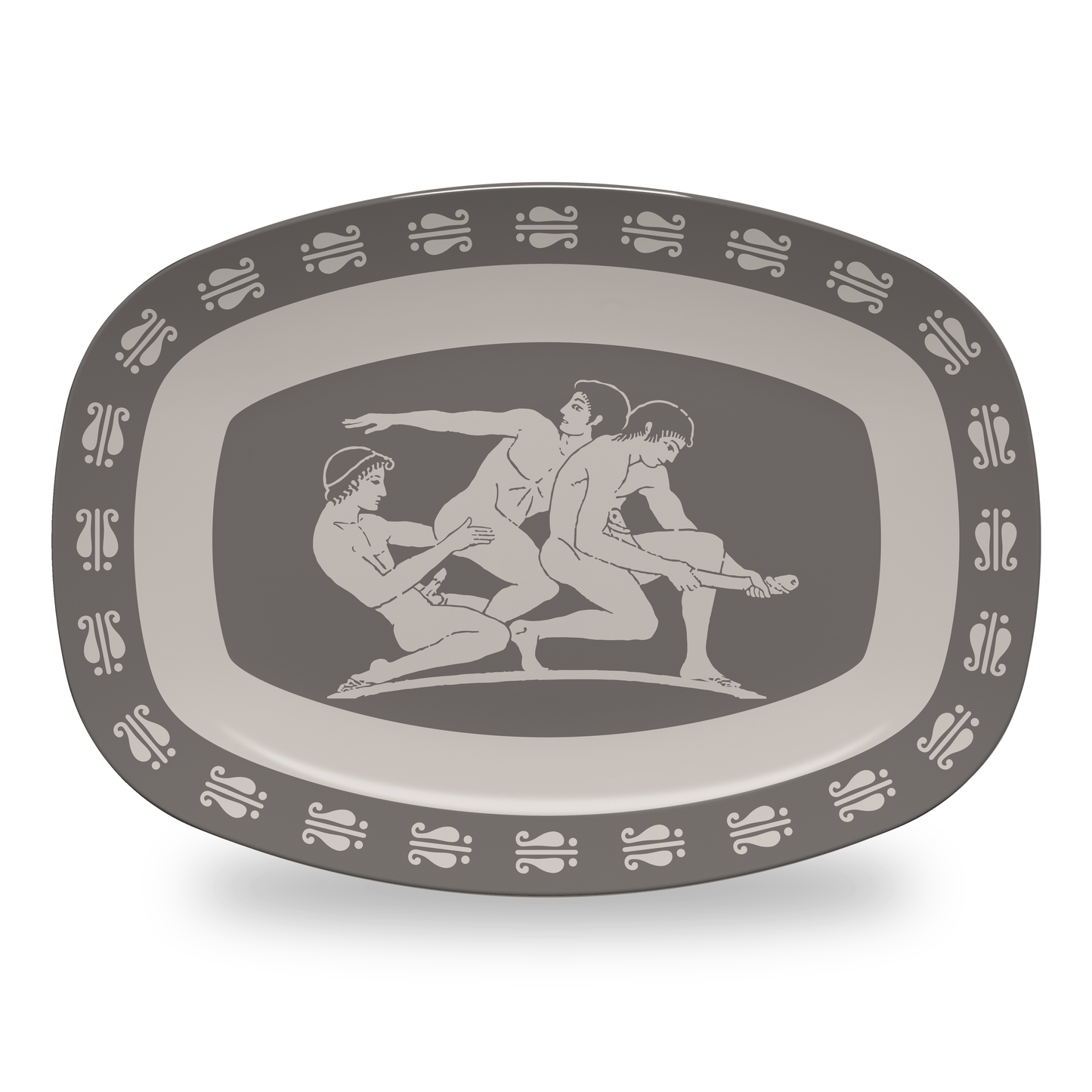 Home Decor Platter / Threesome Birdcage Inspired Greek Boy Dinnerware - Single Pieces INVI-Expressionwear