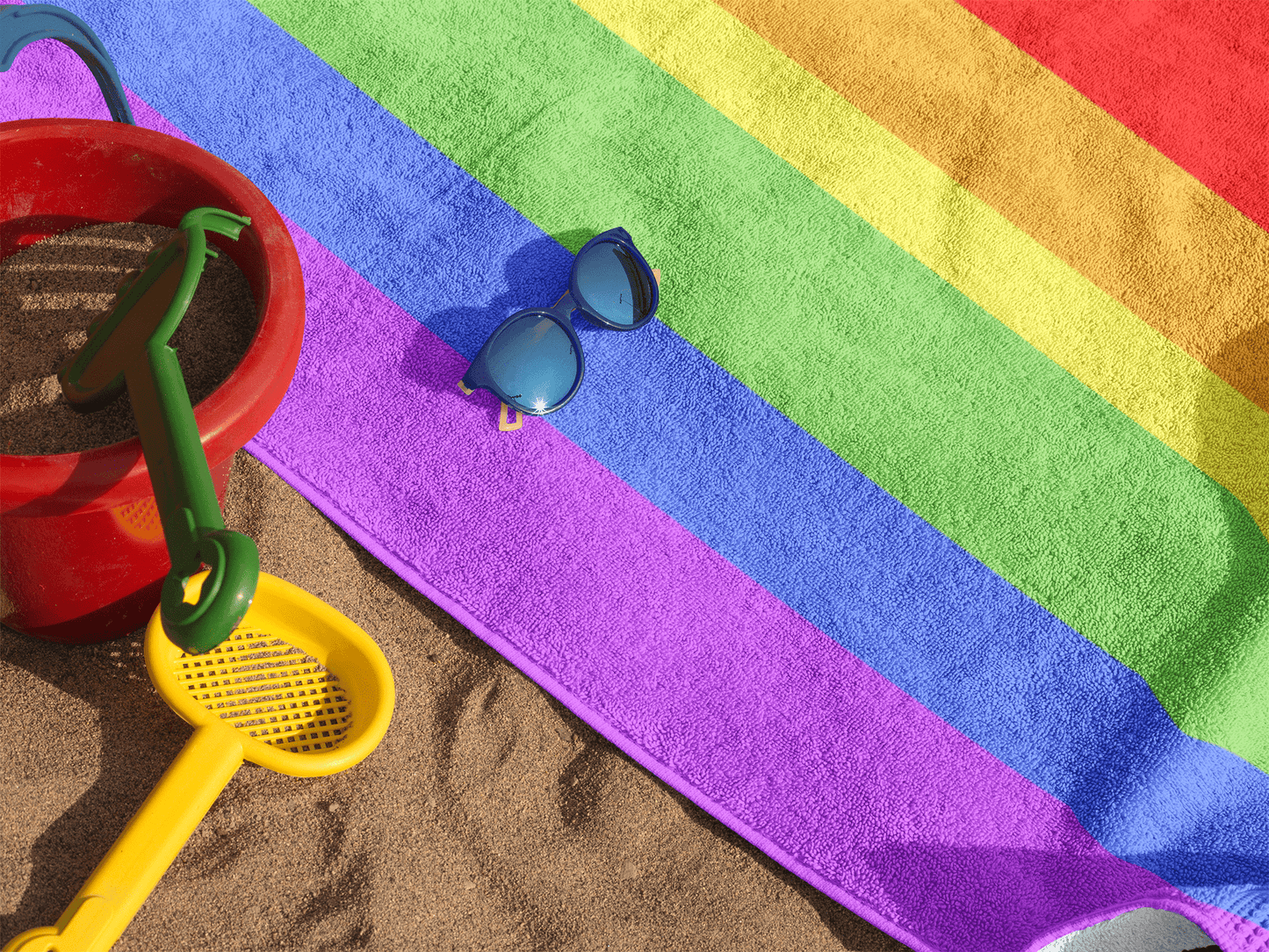 Home Decor Rainbow - Beach Towel INVI-Expressionwear