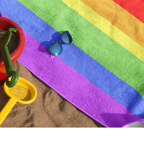 Home Decor Rainbow - Beach Towel INVI-Expressionwear
