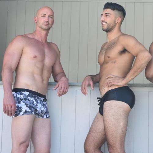Honeycomb Camo Trunks Swimsuit INVI-Expressionwear