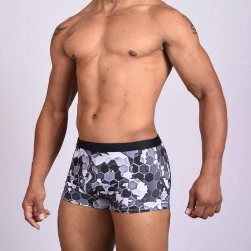 Honeycomb Camo Trunks Swimsuit INVI-Expressionwear