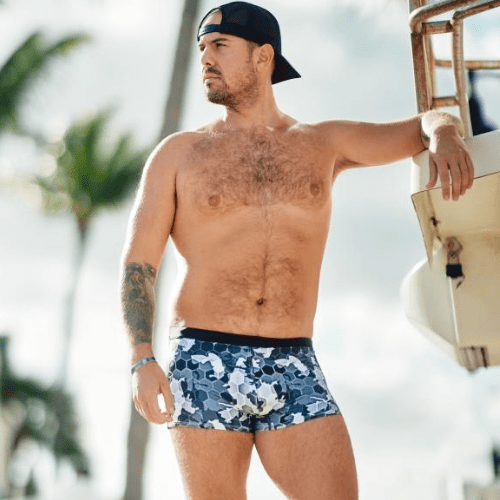 Honeycomb Camo Trunks Swimsuit INVI-Expressionwear