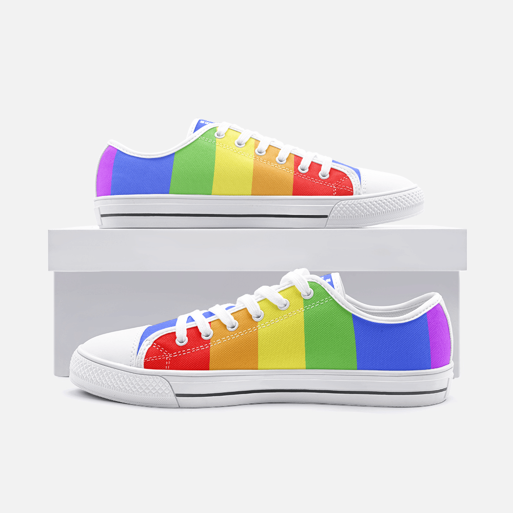 Men's Shoes INVI Rainbow Canvas Shoes INVI-Expressionwear