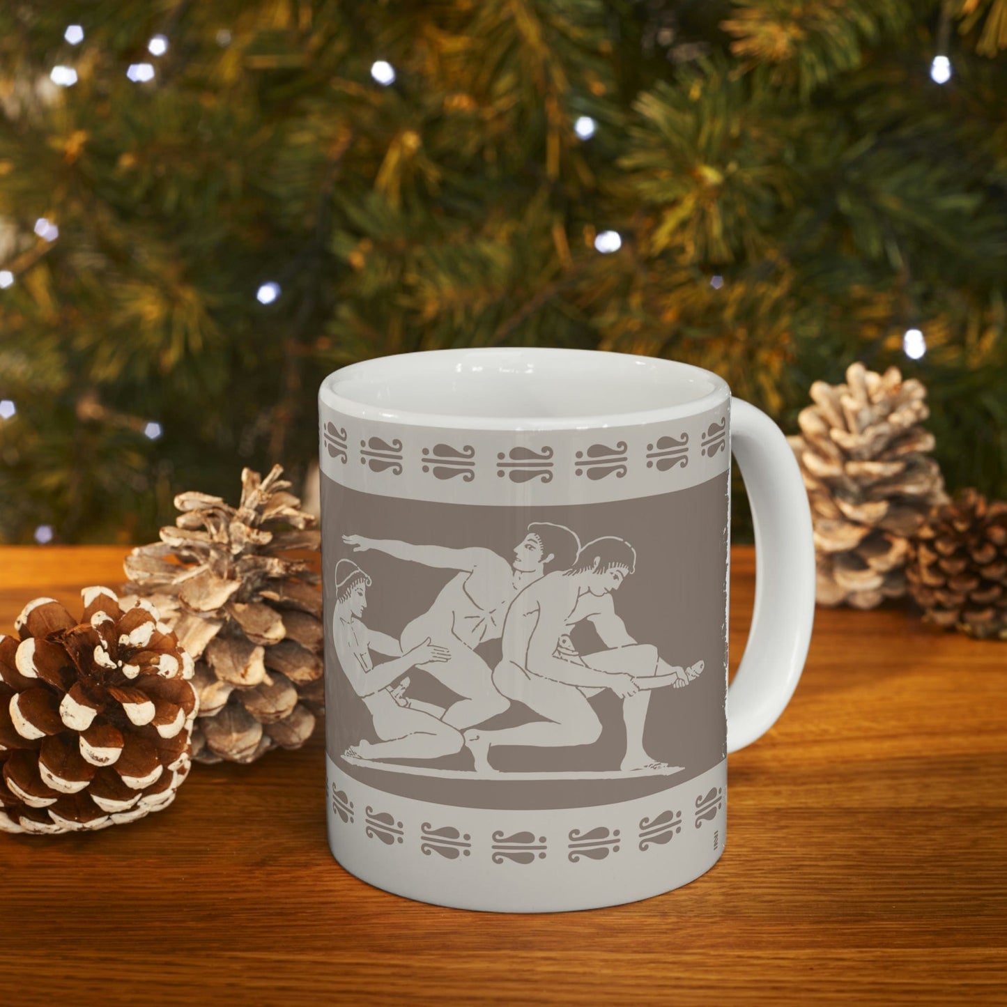 Mug 11oz Birdcage Inspired Greek Boy Dinnerware - Ceramic Mug 11oz INVI-Expressionwear