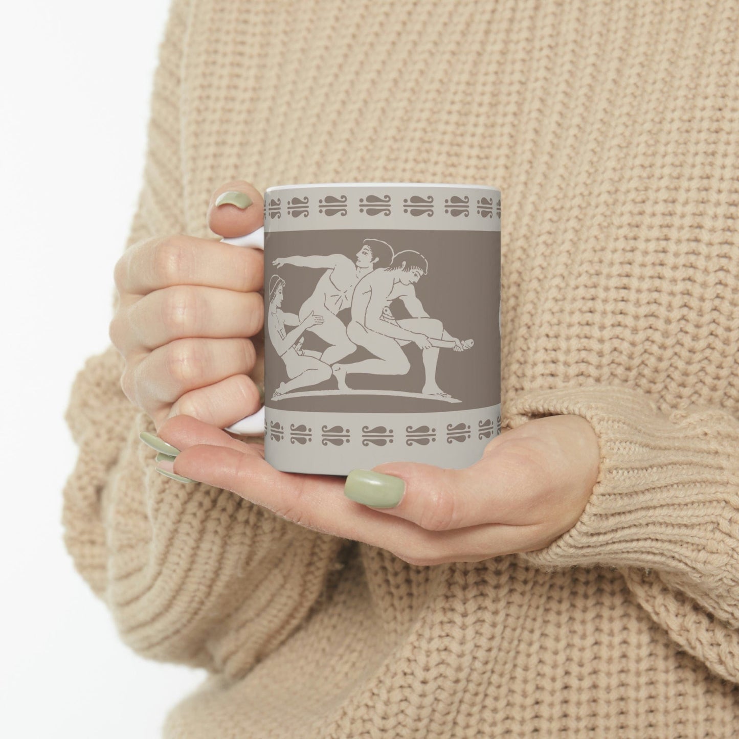 Mug 11oz Birdcage Inspired Greek Boy Dinnerware - Ceramic Mug 11oz INVI-Expressionwear