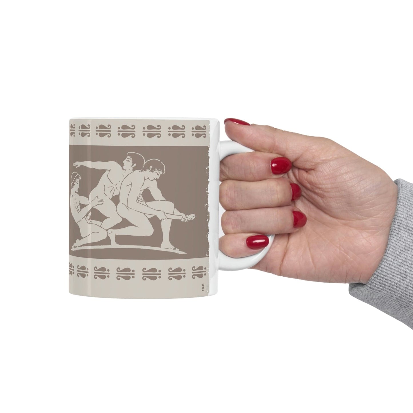 Mug 11oz Birdcage Inspired Greek Boy Dinnerware - Ceramic Mug 11oz INVI-Expressionwear