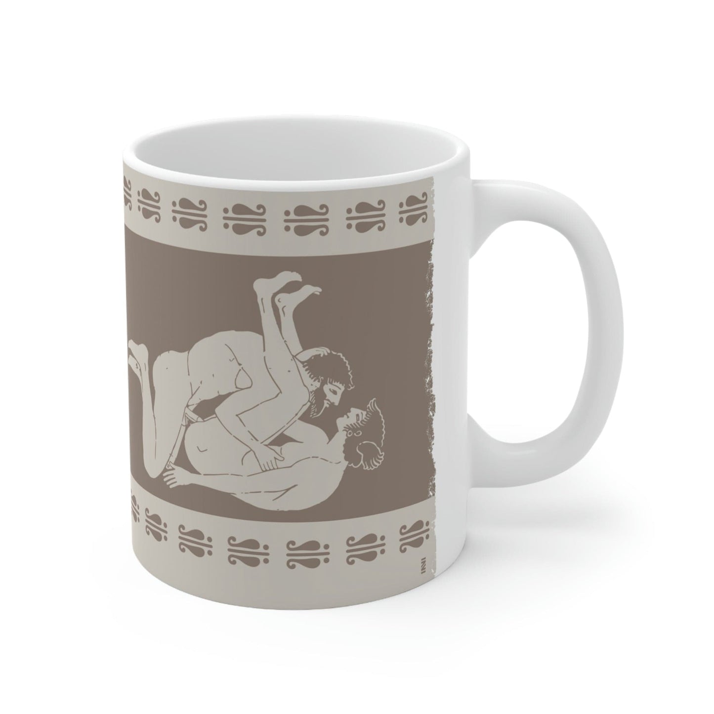 Mug 11oz Birdcage Inspired Greek Boy Dinnerware - Missionary Pattern Ceramic Mug 11oz INVI-Expressionwear