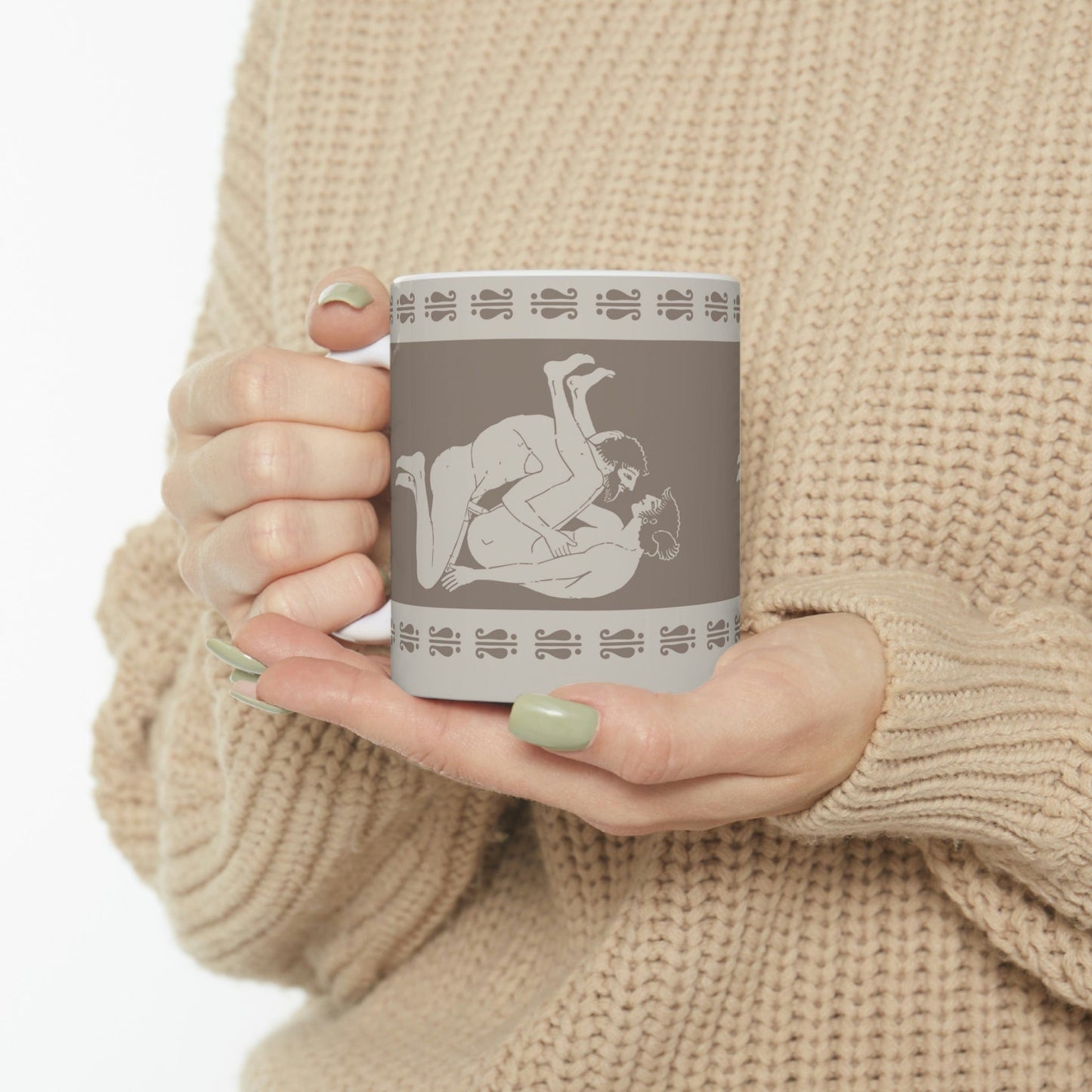 Mug 11oz Birdcage Inspired Greek Boy Dinnerware - Missionary Pattern Ceramic Mug 11oz INVI-Expressionwear