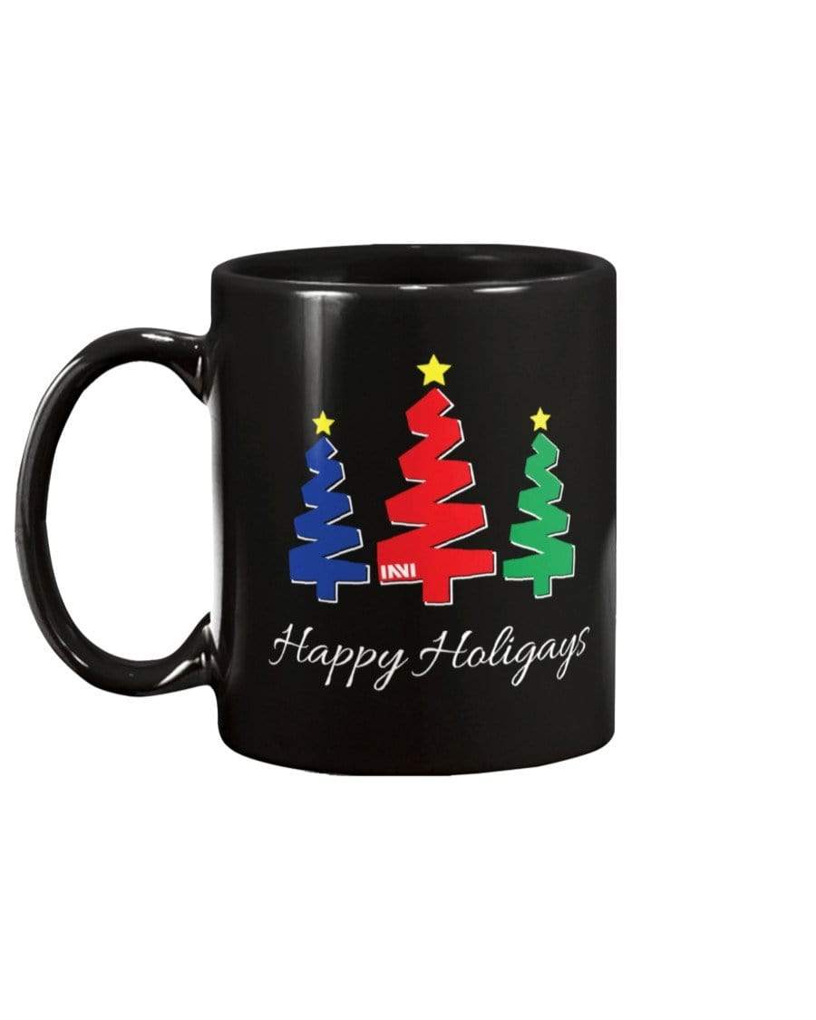 Mugs Black / 15Oz Happy Holigays 15oz Mug INVI-Expressionwear