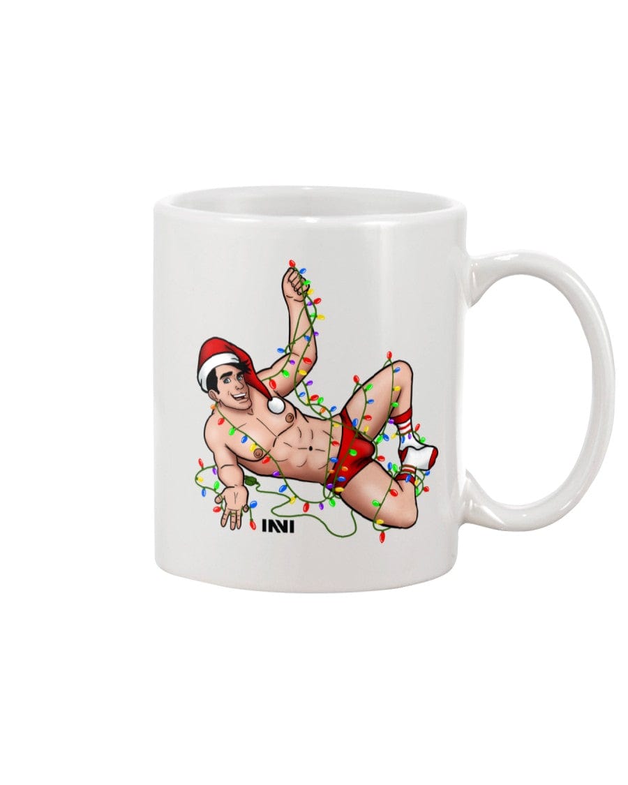 Mugs White / 15Oz Boy Hunk Christmas 15oz Ceramic Mug INVI-Expressionwear