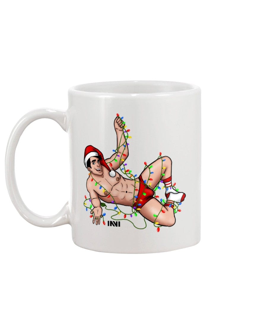 Mugs White / 15Oz Boy Hunk Christmas 15oz Ceramic Mug INVI-Expressionwear