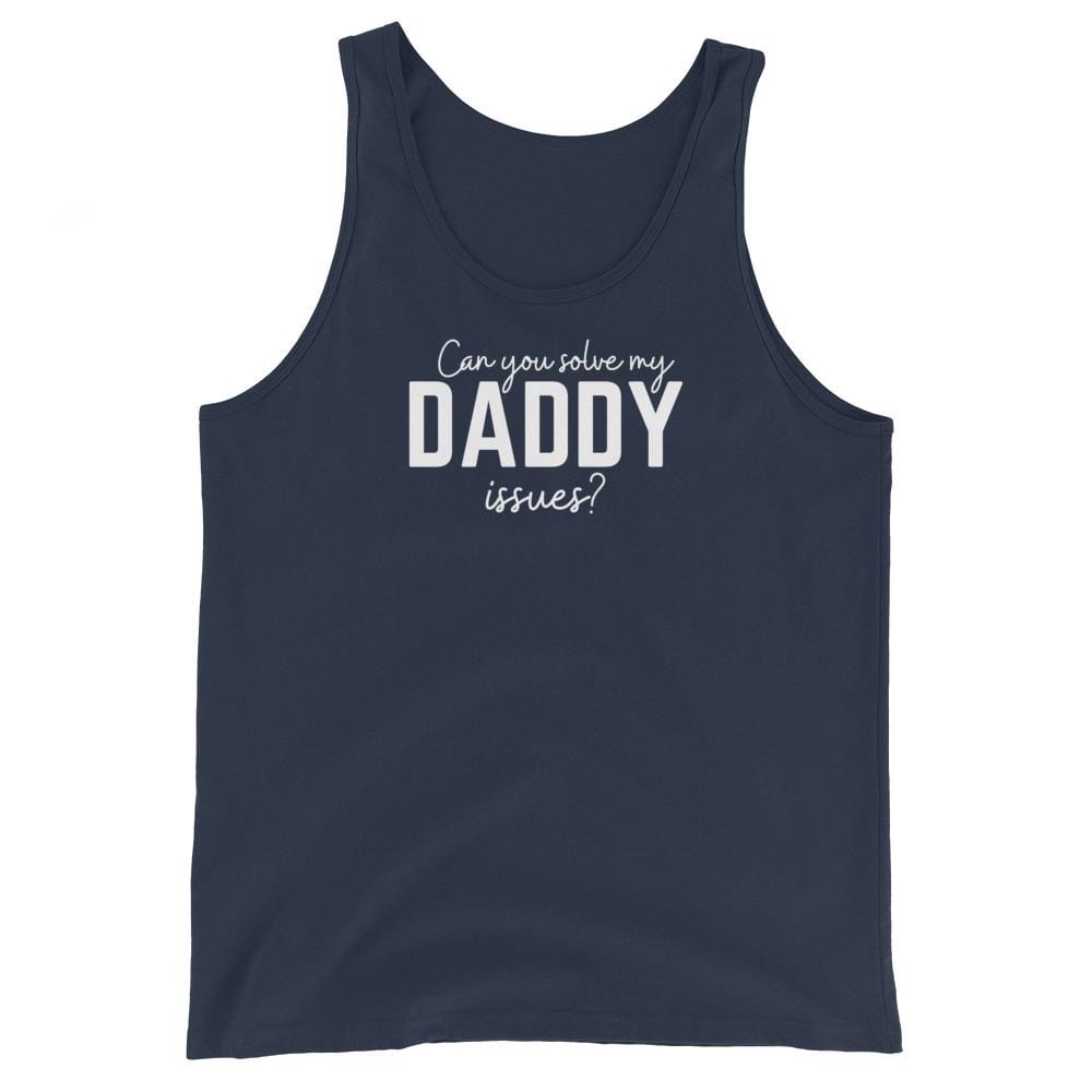 Navy / XS Daddy Issues Tank Top INVI-Expressionwear