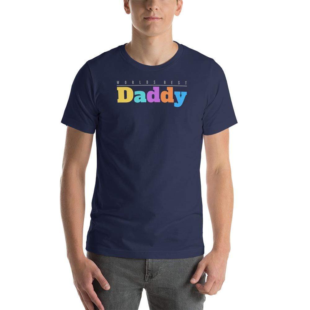 Navy / XS Worlds Best Daddy T-shirt INVI-Expressionwear