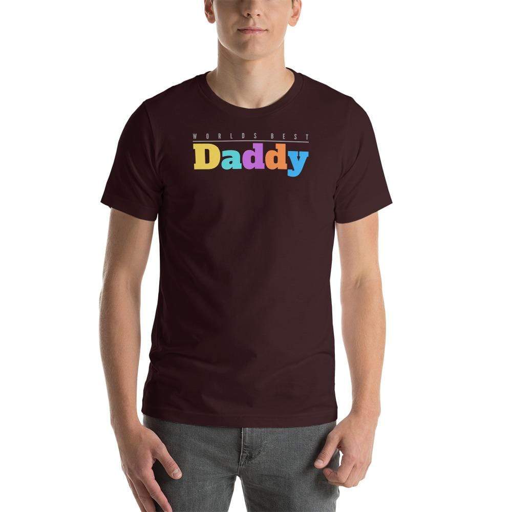 Oxblood Black / M Worlds Best Daddy T-shirt INVI-Expressionwear