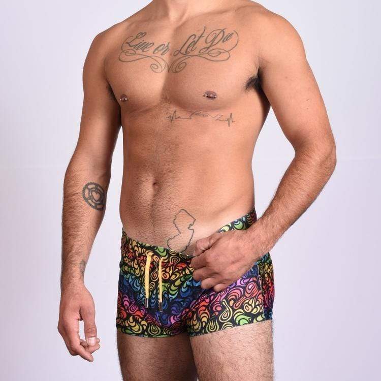 Psycho Peacock Trunks Swimsuit INVI-Expressionwear
