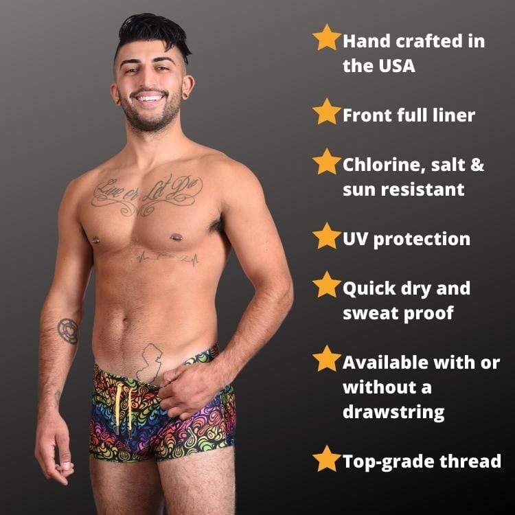 Psycho Peacock Trunks Swimsuit INVI-Expressionwear
