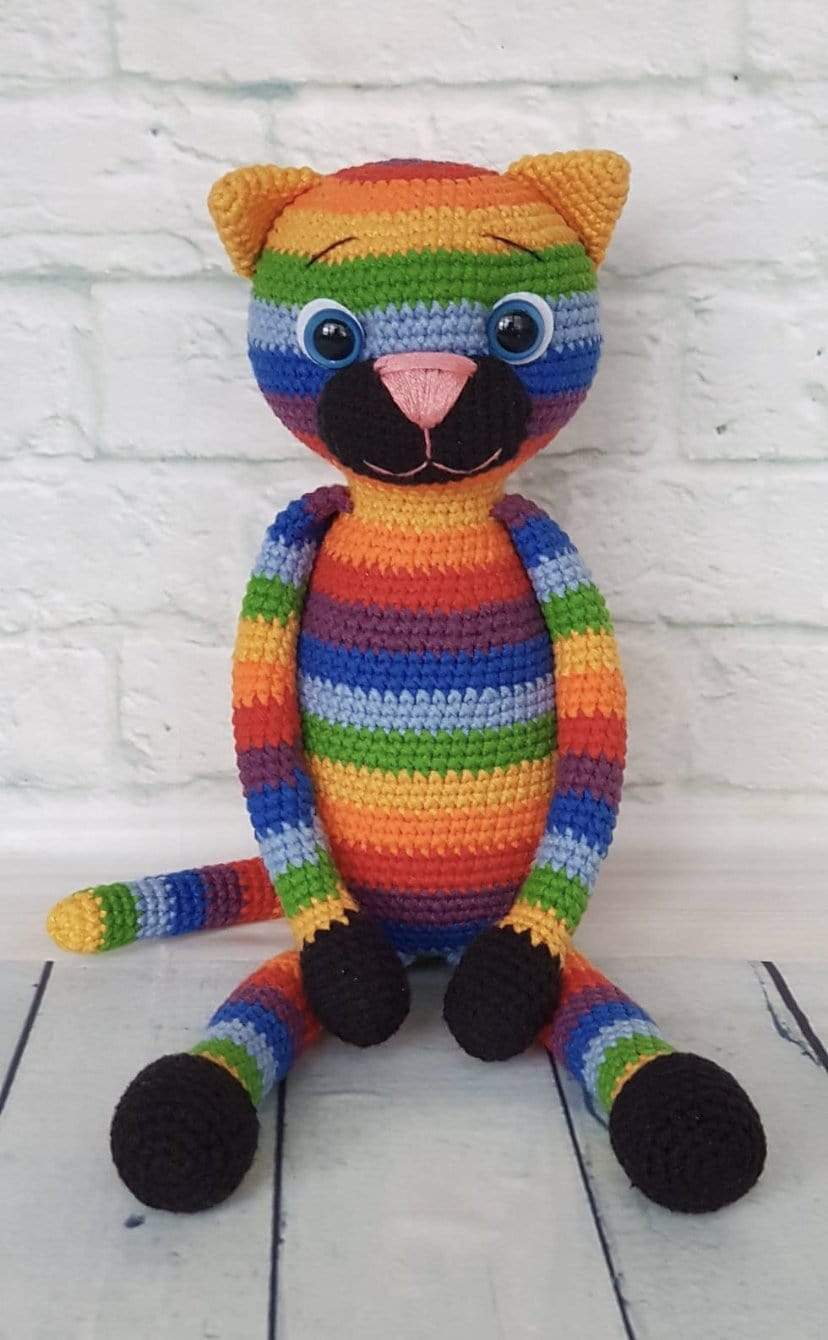 Rainbow Black Rainbow Pride Cat (Limited EDITION) INVI-Expressionwear