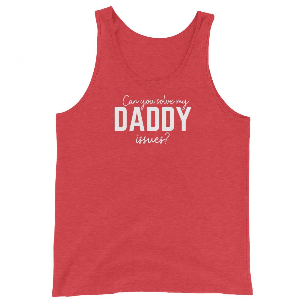 Red Triblend / S Daddy Issues Tank Top INVI-Expressionwear